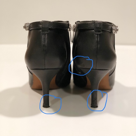 COACH ‘Yalena’ Black Leather Bootie Size 7.5 B - Picture 7 of 8